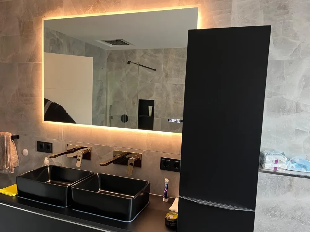 Miroir et double vasque